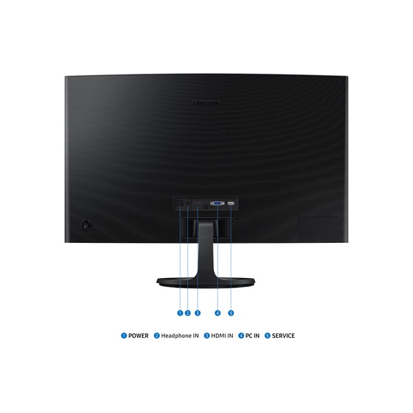 Samsung Monitor 27" - S27D360GAU (VA, 1920x1080, 16:9, FHD, 100HZ, 250cd/m2, 4ms, Ívelt) - Image 7