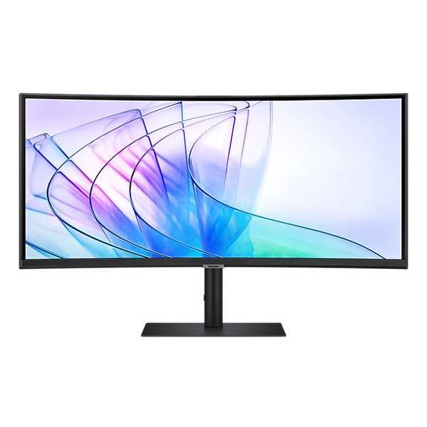 SAMSUNG Ívelt VA monitor 34" S65VC, 3440x1400, 21:9, 350cd/m2, 5ms, HDMI/DisplayPort/2xUSB/USB-C/LAN, hangszóró&webkam. - Image 2