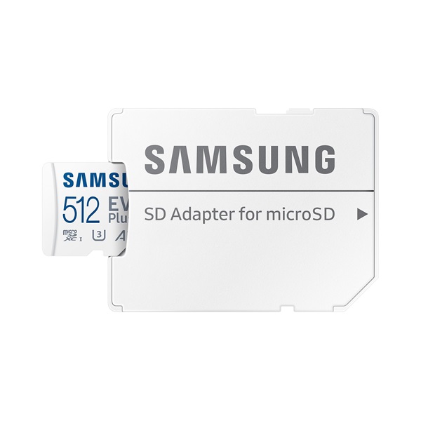 SAMSUNG Memóriakártya, EVO Plus microSDXC kártya, 512GB, UHS-1, U3, V30, A2, + SD Adapter, R160/W - Image 6