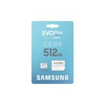 SAMSUNG Memóriakártya, EVO Plus microSDXC kártya, 512GB, UHS-1, U3, V30, A2, + SD Adapter, R160/W - Image 7