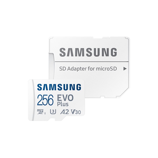 SAMSUNG Memóriakártya, EVO Plus microSD kártya (2021) 256GB, CLASS 10, UHS-1, U3, V30, A2, + Adapter, R160/W - Image 5
