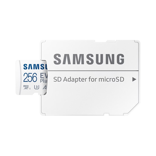 SAMSUNG Memóriakártya, EVO Plus microSD kártya (2021) 256GB, CLASS 10, UHS-1, U3, V30, A2, + Adapter, R160/W - Image 6