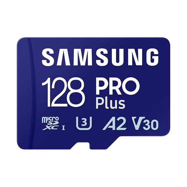 Samsung MicroSD kártya - 128GB MB-MD128SA/EU (PRO PLUS, R180/W130, adapter, 128GB)