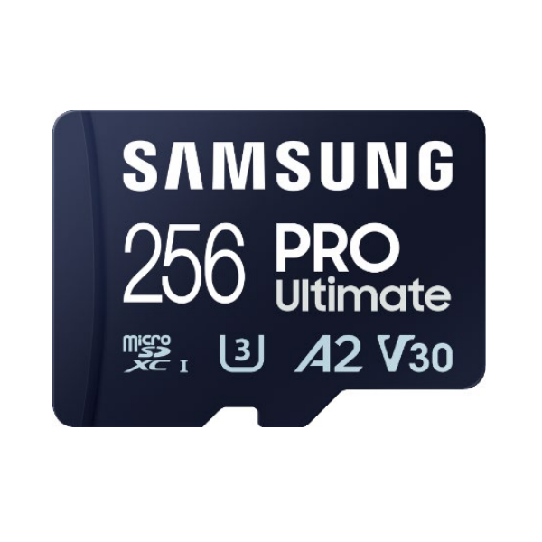 SAMSUNG_Memoriakartya_PRO_Ultimate_with_Reader_256GB_Class_10_V30_A2_Grade_3_U3_R200W130_Adapter-i1320334.png Samsung MicroSD kártya - 256GB MB-MY256SB/WW (PRO Ultimate kártyaolvasóval, Class10, R200/W130, 256GB) - Image 1
