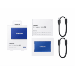 SAMSUNG SSD Külső, 2TB, T7, Kék, USB3.2/USB Type-C - Image 7