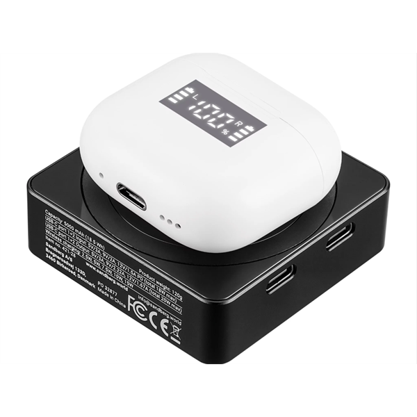 SANDBERG 3 in 1 mágneses powerbank, 5000 mAh (18.5 Wh), carry - on approved, 1,8 cm, 5 év garancia - Image 3