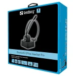 Sandberg Wireless Fejhallgató - Bluetooth Office Headset Pro (Bluetooth 5.0; mikrofon; hangerő szabályzó; fekete) - Image 2