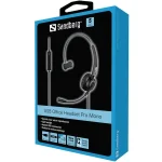 SANDBERG Headset mikrofonnal, USB Office Headset Pro Mono - Image 3