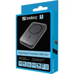SANDBERG Hordozható akkumulátor, Mag Wireless Powerbank 5000 ALU - Image 4