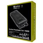 SANDBERG Hordozható akkumulátor, Survivor Powerbank 7 az 1-ben 76800 - Image 6