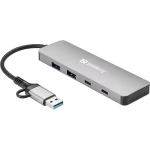 SANDBERG Hub és elosztó, USB-C/A to 2xUSB-A+2xUSB-C Hub - Image 5