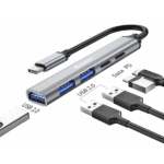 SANDBERG Hub és elosztó, USB-C to 3xUSB-A+2xUSB-C SAVER - Image 2