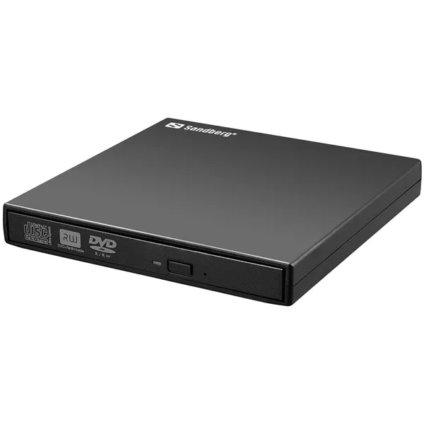 Sandberg ODD Külső - USB Mini DVD író (USB; USB tápellátás; Fekete)