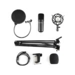 Sandberg Mikrofon - Streamer USB Microphone Kit (fekete; USB; Pop-filter; lökés-csillapító; állítható asztali tartókar) - Image 3