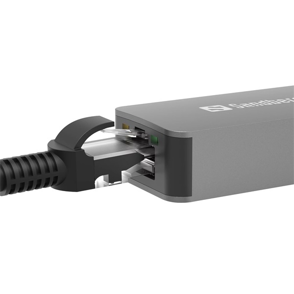 SANDBERG USB-C/A 2.5 GbE RJ45 adapter,  USB-C and USB-A Compatibility,  Ultra-Fast 2.5 Gbps Speeds, 5 év garancia - Image 2