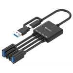 Sandberg USB Hub - USB-C/A to 2A+2C Splitter - Image 5