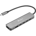 Sandberg Notebook Dokkoló - USB-C 6-in-1 MediaDock