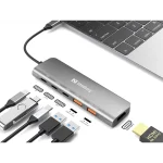 SANDBERG USB-C Dokkoló HDMI + 2xUSB-A + 2xUSB-C + PD100W - Image 2