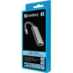 SANDBERG USB-C Dokkoló HDMI + 2xUSB-A + 2xUSB-C + PD100W - Image 3