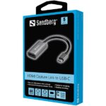 SANDBERG USB-C tartozék, HDMI Capture Link to USB-C - Image 2