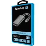 Sandberg Notebook Dokkoló - USB-C Dock HDMI+LAN+SD+USB,61W (USB-C bem. / HDMI+USB3.0+USB-C+RJ45+SD kim.) - Image 2