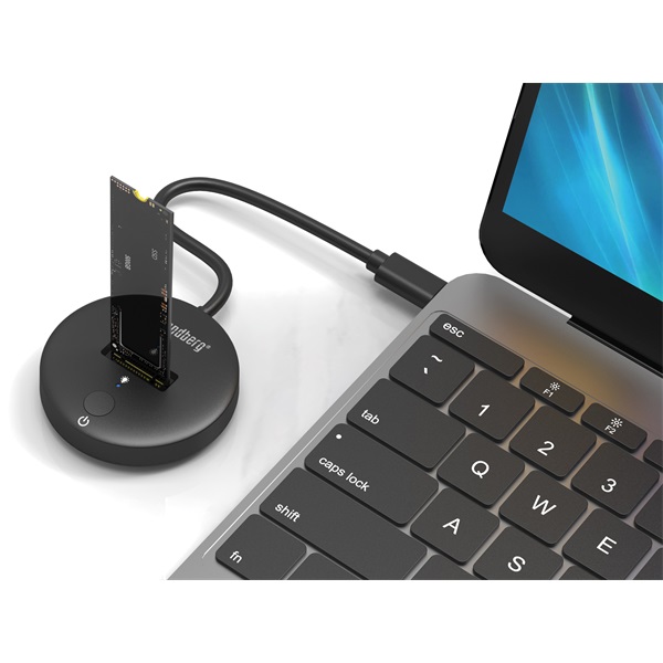 SANDBERG USB-C tartozék, USB 3.2 Dock for M.2+NVMe SSD - Image 3