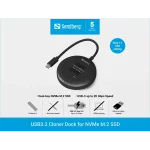 Sandberg M.2 SSD dokkoló -USB3.2 Cloner Dock for M2+NVMe - Image 6