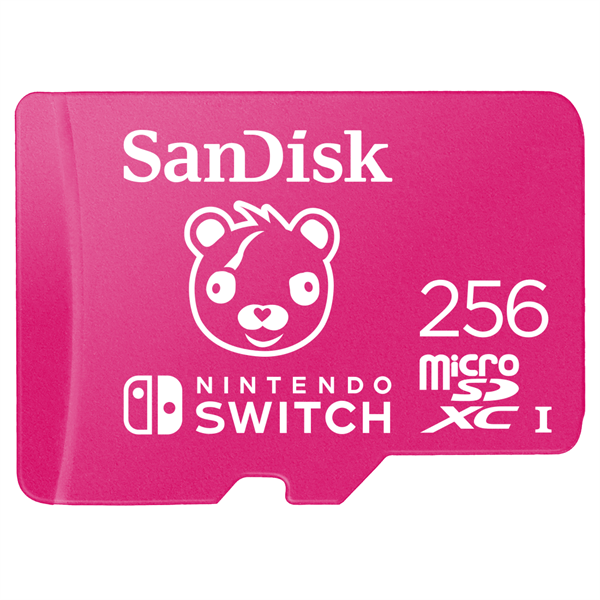 SANDISK 215473, microSDXC KARTYA NINTEn SWITCH - 256GB, 100/90 MB/s Fortnite EDT. - Image 1