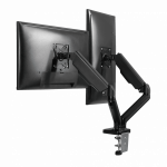 SBOX LCD-S024 Asztali dupla monitor tartó konzol, dönthető, forgatható, 13"-27", 100x100, max 6 kg - Image 5