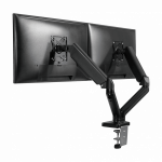 SBOX LCD-S024 Asztali dupla monitor tartó konzol, dönthető, forgatható, 13"-27", 100x100, max 6 kg - Image 4