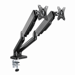 SBOX LCD-S024 Asztali dupla monitor tartó konzol, dönthető, forgatható, 13"-27", 100x100, max 6 kg - Image 2