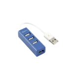 SBOX USB HUB, Kék, 4xUSB 2.0