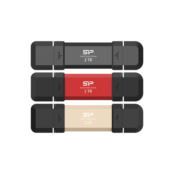 SILICON POWER Pendrive 2TB, DS72 USB 3.2 Gen2, Fekete