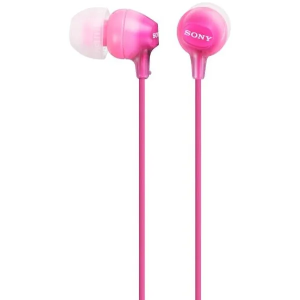 SONY MDREX15LPPIZPI.AE, 18-22000 Hz, 16 ohm, 3.5 mm Jack, 1,2 m Vezetékes szilikonos Fülhallgató, Rózsaszín