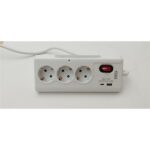 SPS túlfeszültségvédő elosztó, 1,5 méteres, 3 DIN + 1 USB + 1 USB-C - Image 2