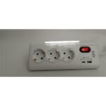 SPS túlfeszültségvédő elosztó, 1,5 méteres, 3 DIN + 1 USB + 1 USB-C - Image 3