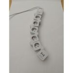 SPS túlfeszültségvédő elosztó, 1,5 méteres, 5 DIN + 2 USB + 1 USB-C, flexi - Image 2