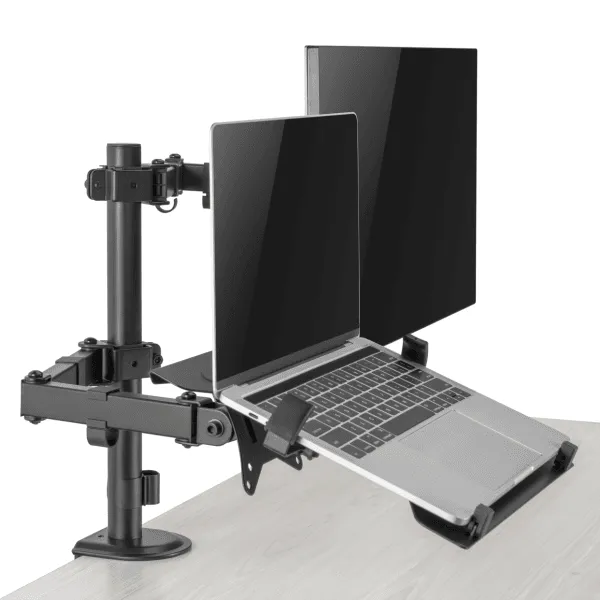 Sbox LCD-LM01-2 asztali laptop és monitortartó konzol. Állítható magasság, 13 - 27, dönthető, forgatható. 355X300, - Image 4