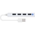 SPEEDLINK SL-140000-WE SNAPPY SLIM USB Hub, 4-Port, USB 2.0, Passzív, fehér - Image 2