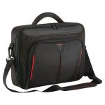 TARGUS Notebook táska Briefcase / Classic 14" Clamshell Case - Black/Red - Image 2