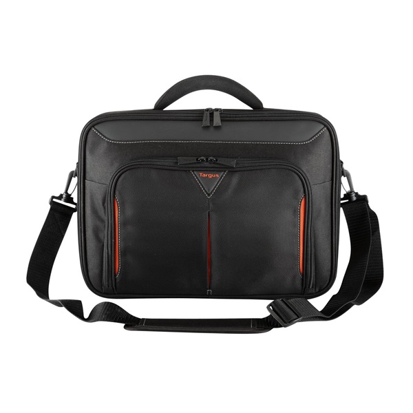 TARGUS_Notebook_taska_CN418EU_Classic_17-18_Clamshell_Laptop_Bag_-_BlackRed-i280469.jpg TARGUS Briefcase / Classic+ 17-18" Clamshell Laptop Bag - Black/Red - Image 1