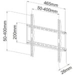TECHLY ICA-PLB 162M fix fali konzol, 23-55" LCD kijelzőhöz, ultra slim, fekete - Image 4