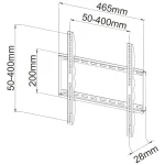 TECHLY ICA-PLB 162M fix fali konzol, 23-55" LCD kijelzőhöz, ultra slim, fekete - Image 4