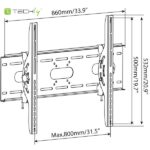 TECHLY ICA-PLB 890 dönthető fali konzol 42-80" LCD kijelzőhöz, fekete - Image 5
