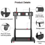TECHLY ICA-TR30 gurulós padlóállvány 55-100" LED/LCD kijelzőkhöz - Image 7