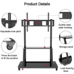 TECHLY ICA-TR30 gurulós padlóállvány 55-100" LED/LCD kijelzőkhöz - Image 7