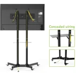 TECHLY ICA-TR6 gurulós padlóállvány 30-65" LED/LCD kijelzőhöz - Image 11