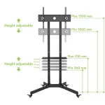 TECHLY ICA-TR6 gurulós padlóállvány 30-65" LED/LCD kijelzőhöz - Image 8