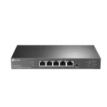 TP-LINK Switch 5x2.5G(4xPOE++) Fémházas Asztali, TL-SG105PP-M2