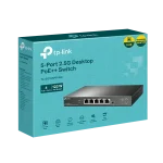 TP-LINK Switch 5x2.5G(4xPOE++) Fémházas Asztali, TL-SG105PP-M2 - Image 2
